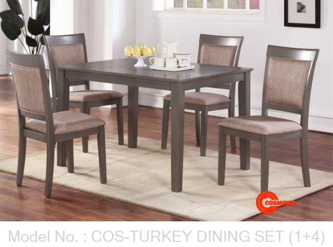 COS-TURKEY DINING SET (1+4)